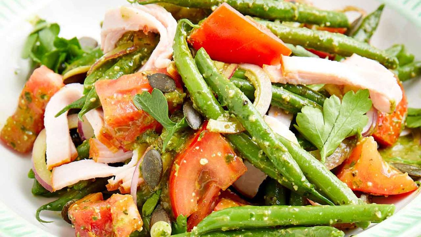 Bohnen-Kasseler-Salat Rezept