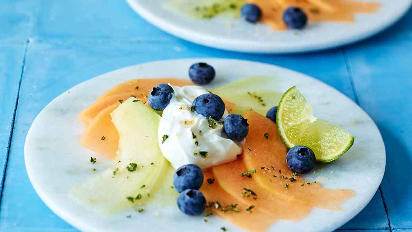 Melonen-Carpaccio Rezept
