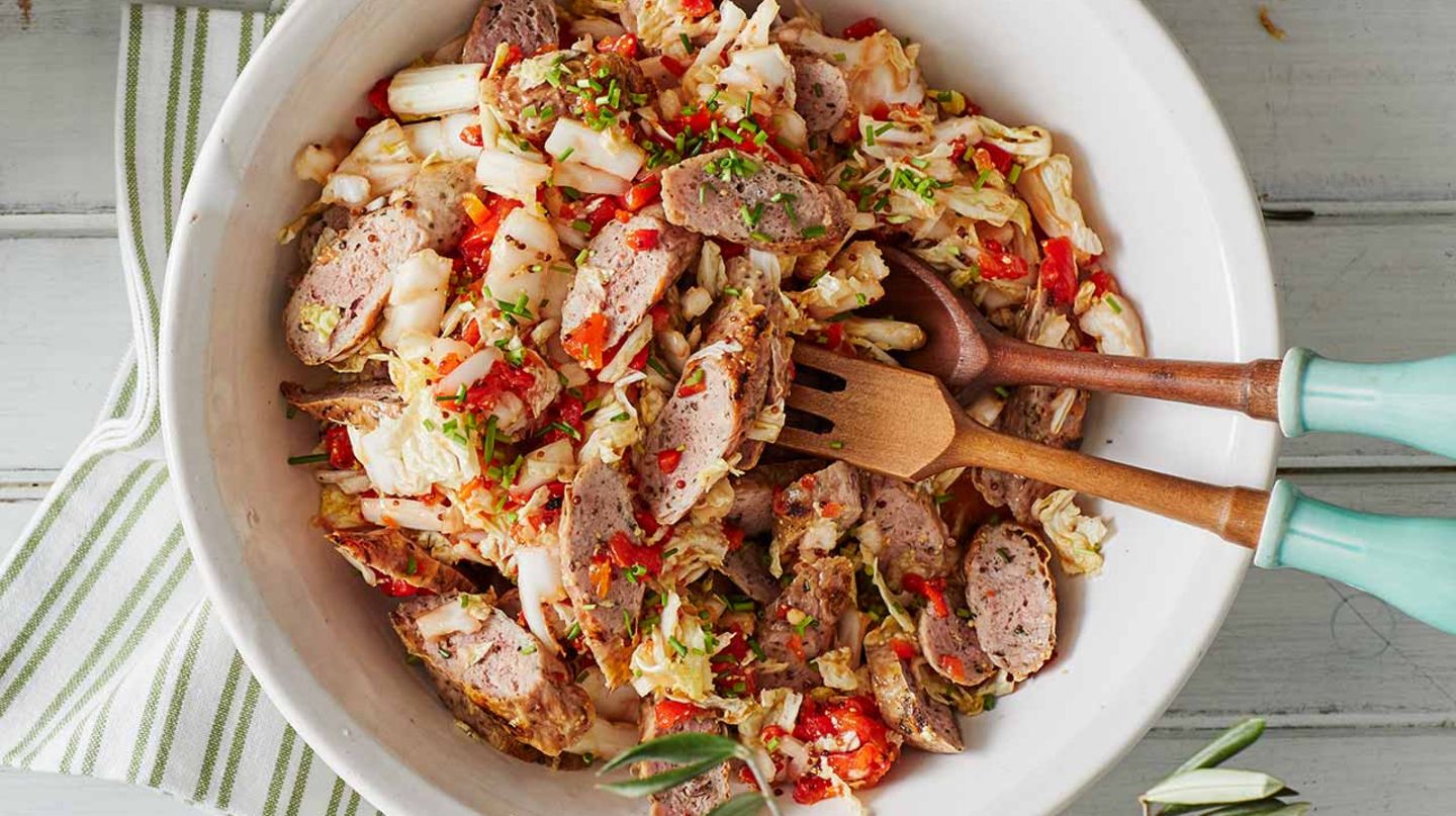 Bratwurstsalat: Thermomix ® Rezept