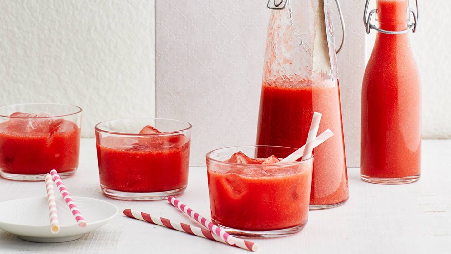 Erdbeer-Rhabarber-Limes: Thermomix ® Rezept