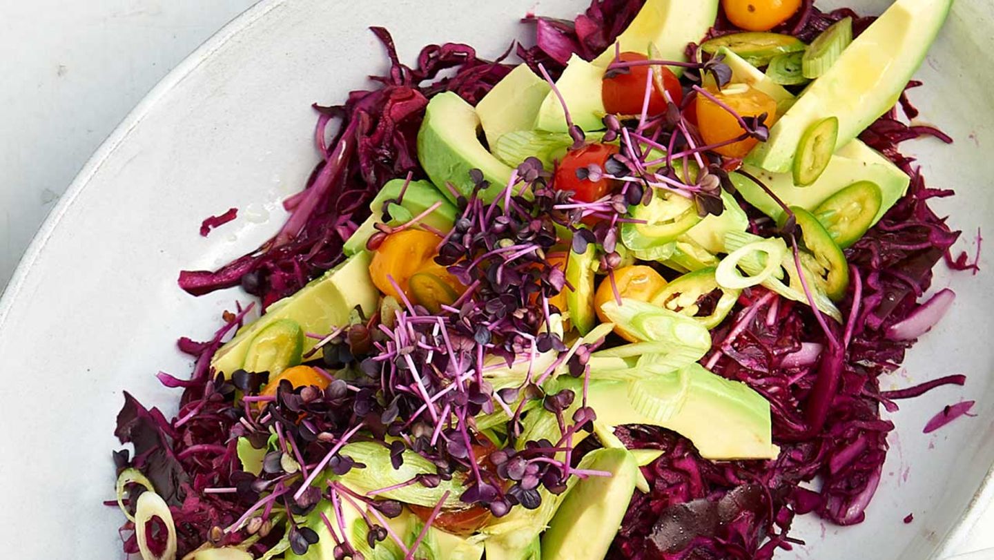 Bunter Rotkohlsalat Rezept
