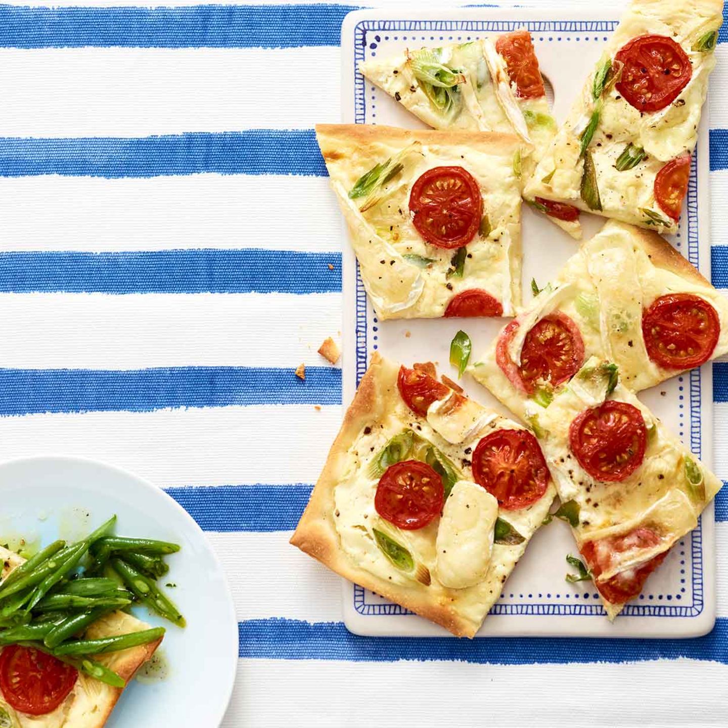 Ziegenkäse-Flammkuchen