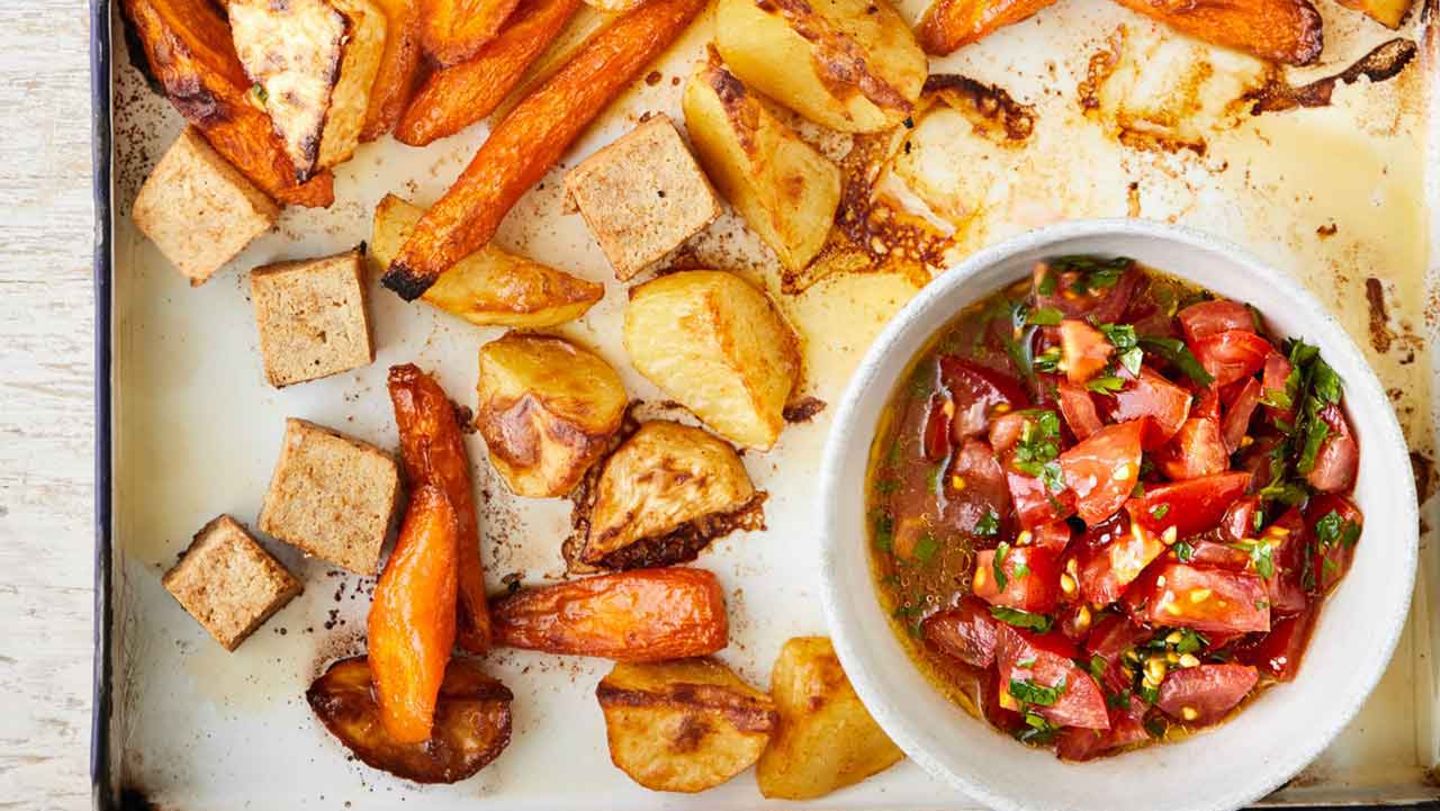Ofengemüse mit Tomatenhäckerle Rezept