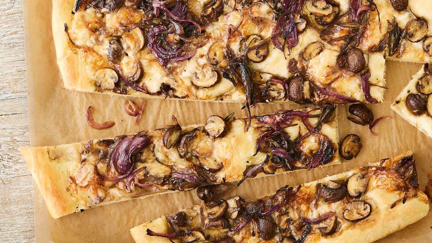 Pilz-Focaccia Rezept