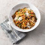 Spaghetti mit Linsen-Bolognese