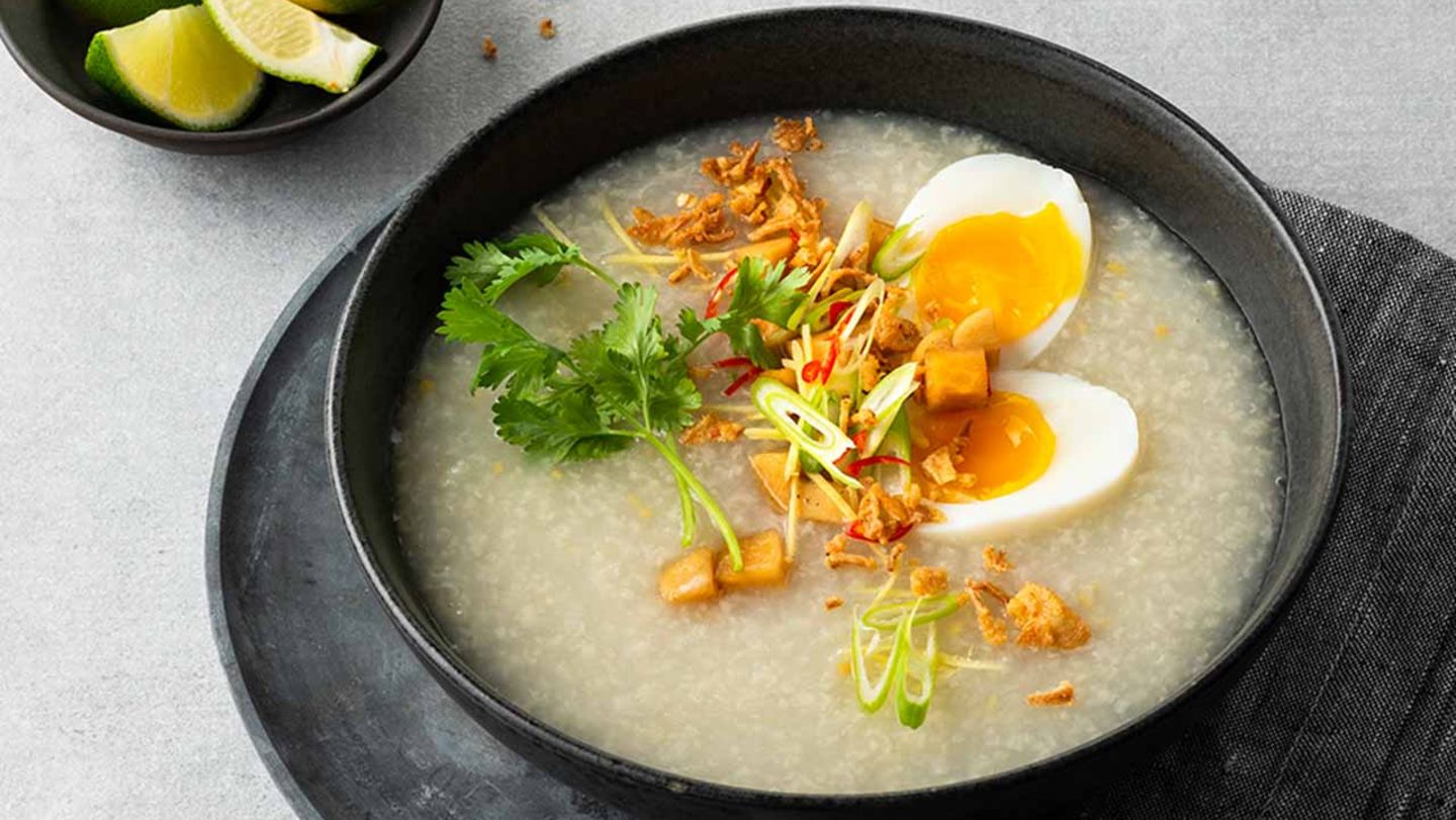Congee mit Rettich-Pickles Rezept