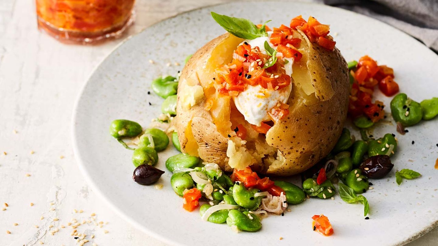 Ofenkartoffeln mit Burrata Rezept