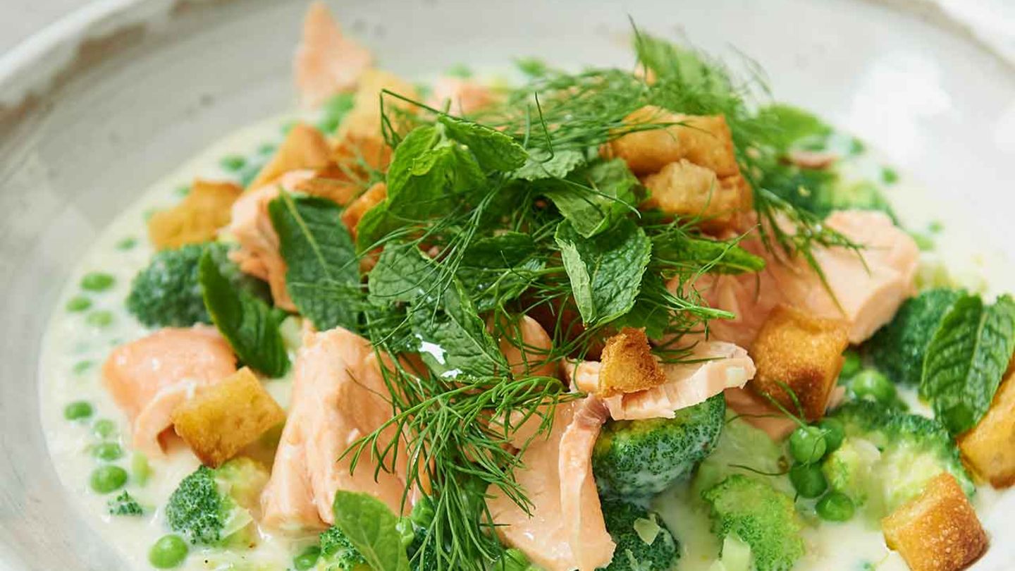 Erbsen-Broccoli-Frikassee Rezept