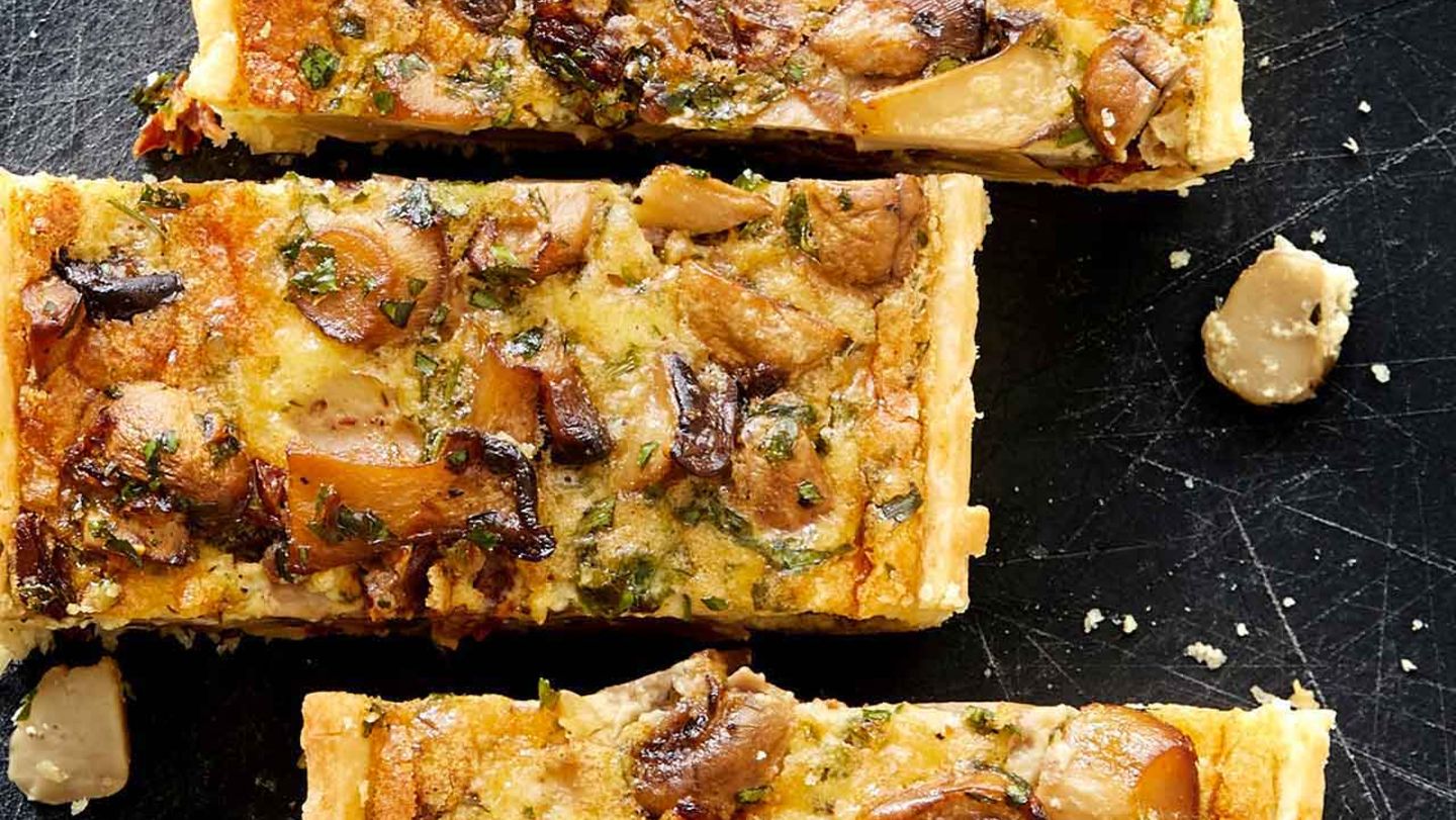 Pilz-Tarte Rezept