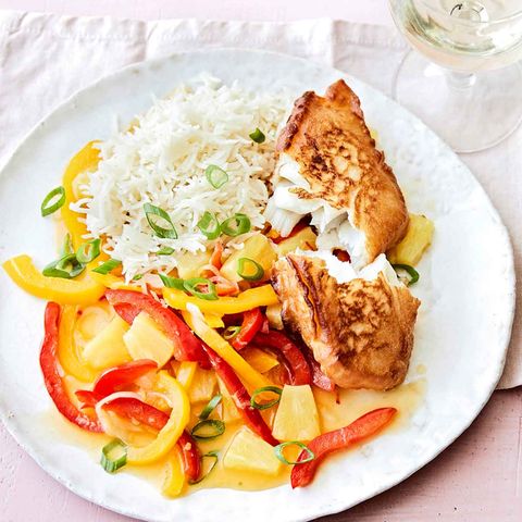 Backfisch mit Asia-Gemüse