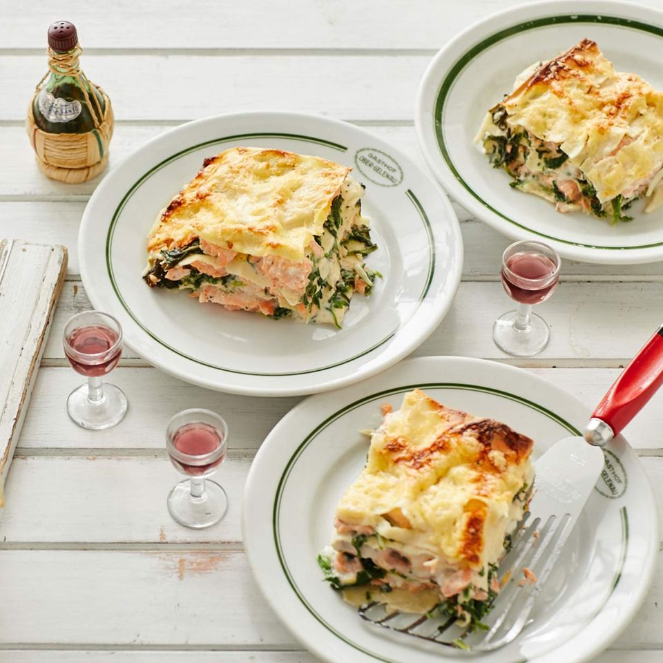 Lachs Spinat Lasagne Thermomix Rezept Essen Und Trinken