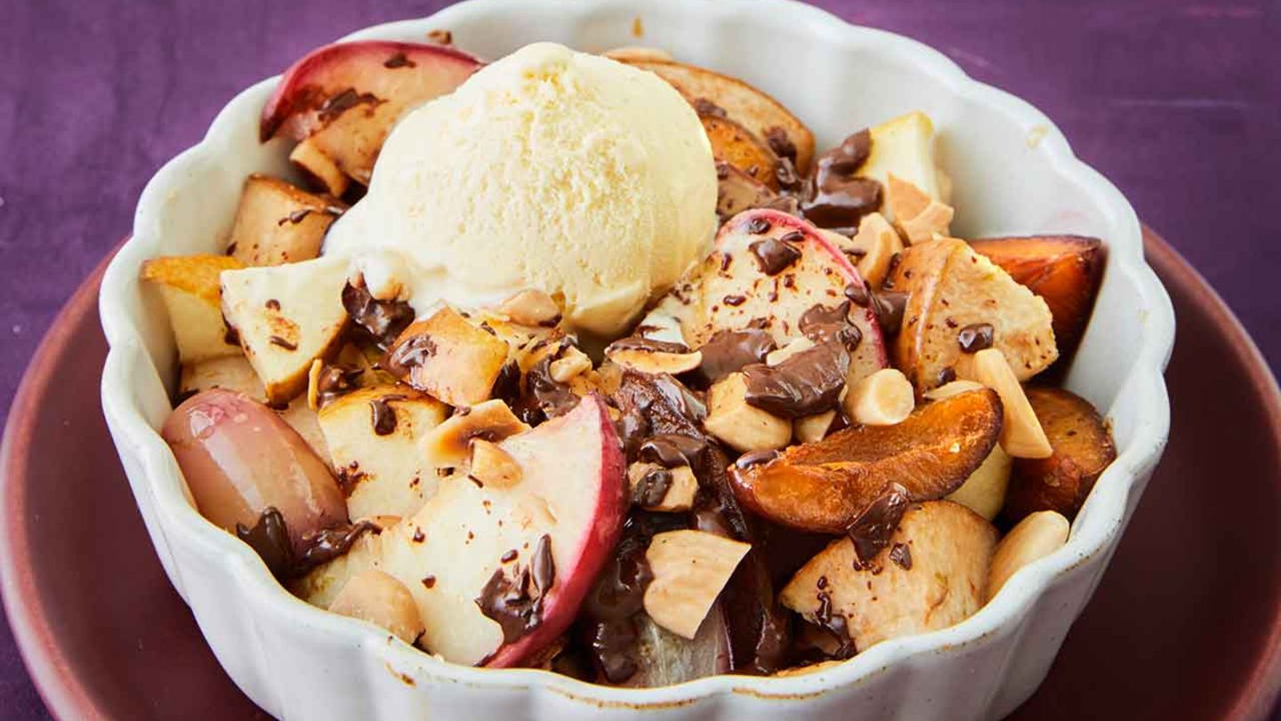 Warmer Obstsalat Rezept