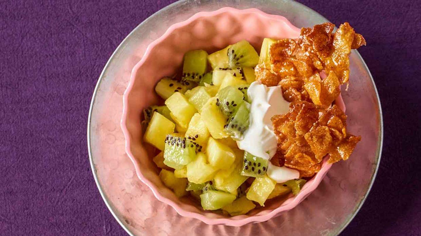 Ananas-Kiwi-Salat Rezept