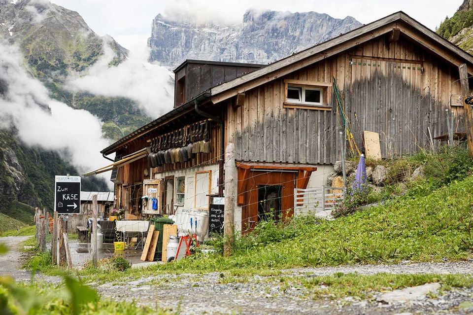 Die Alp Stäfeli oberhalb von Engelberg in der Zentralschweiz