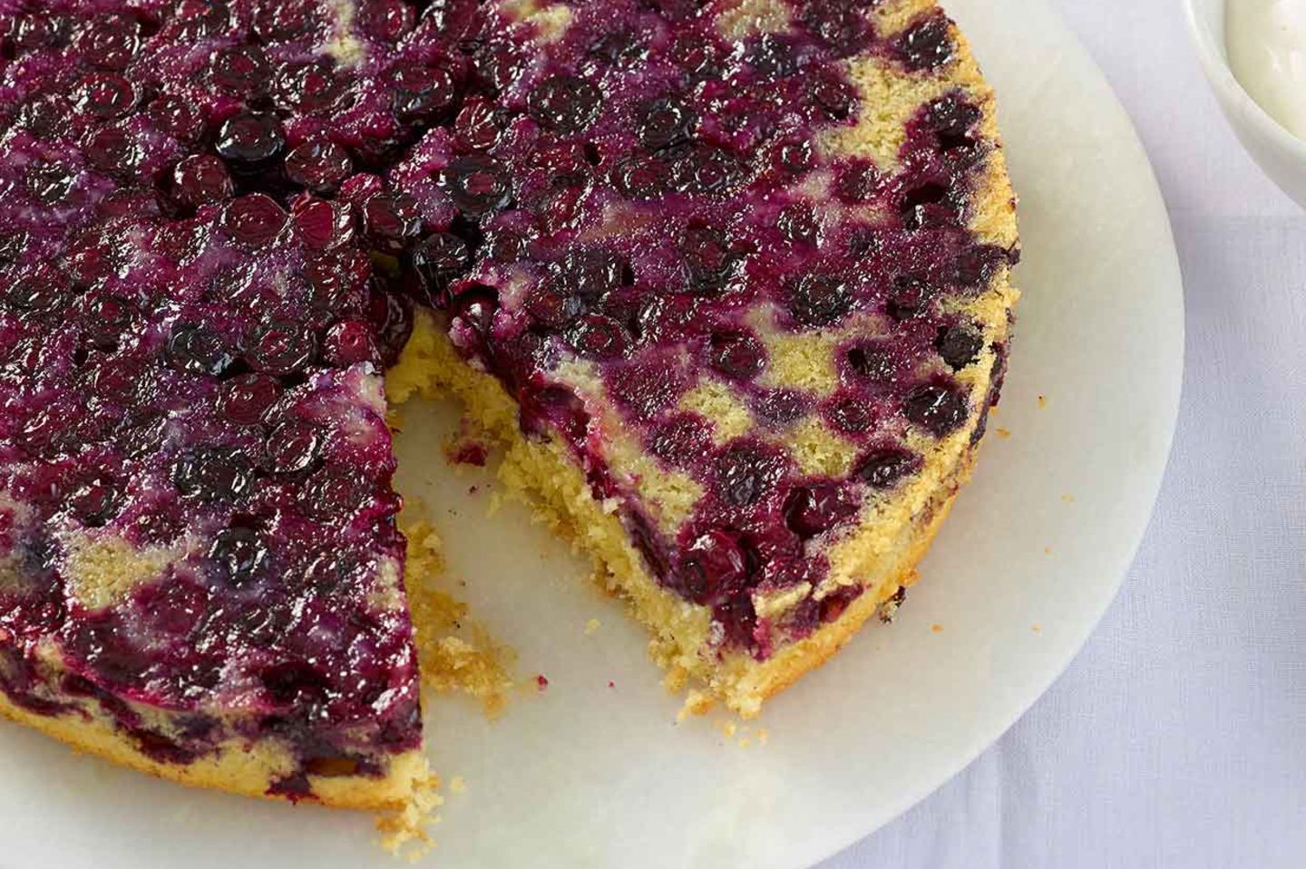 Heidelbeerkuchen Upside Down Rezept Essen Und Trinken 