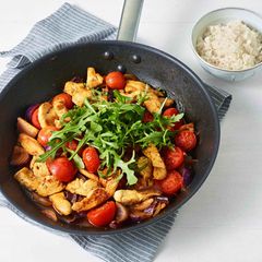 Hähnchenpfanne mit Rauke