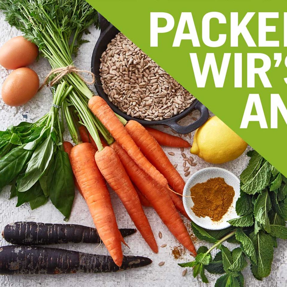 verschiedenes Gemüse und Gewürze für Packen wirs an