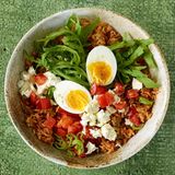 Reis-Bowl mit Ei