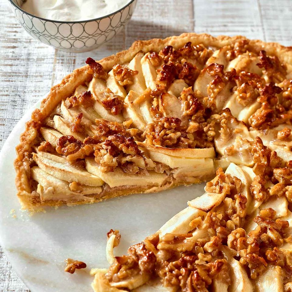 Apfel-Walnuss-Tarte Rezept - [ESSEN UND TRINKEN]