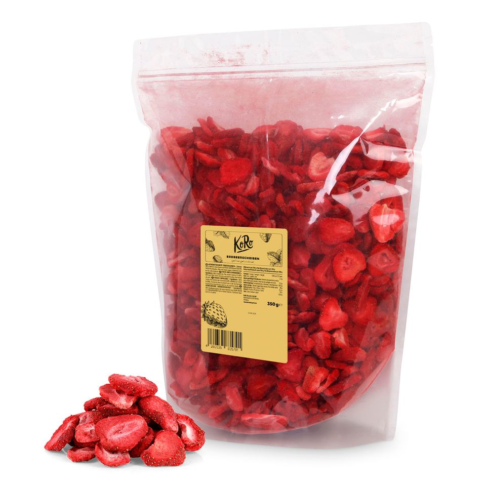 Gefriergetrocknete Erdbeeren Gefriergetrocknete Erdbeeren