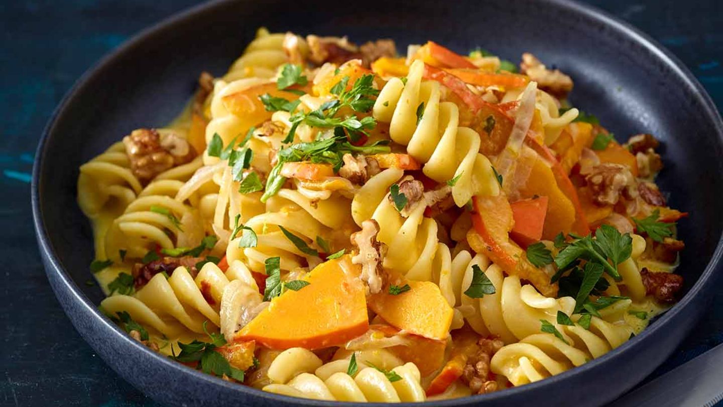 Kürbis-Walnuss-Pasta Rezept