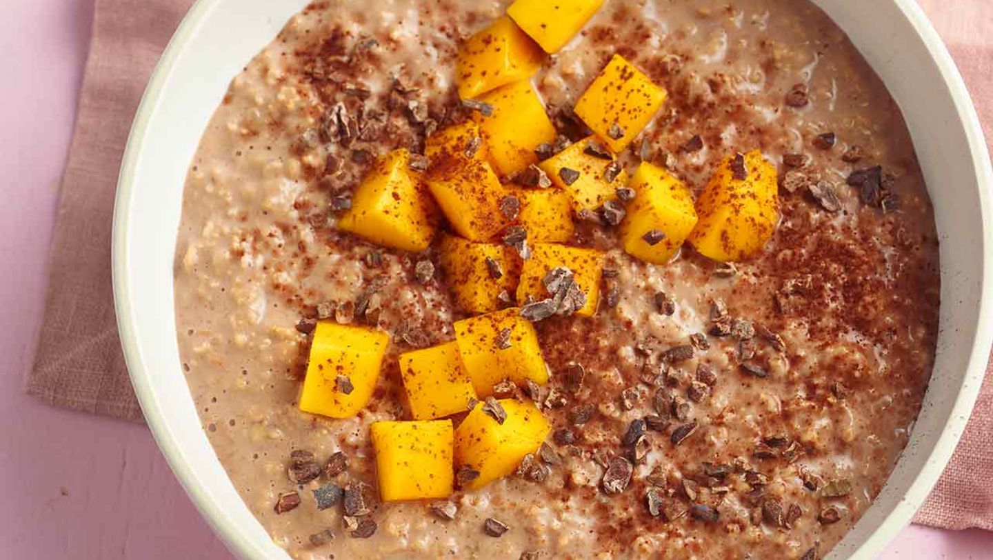 Kaffee-Mango-Porridge Rezept