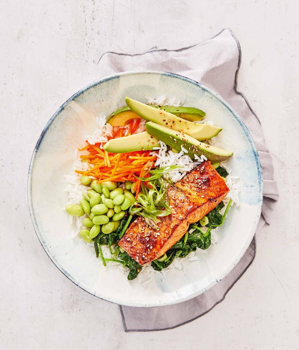 Teriyaki-Lachs-Bowl Teriyaki-Lachs-Bowl