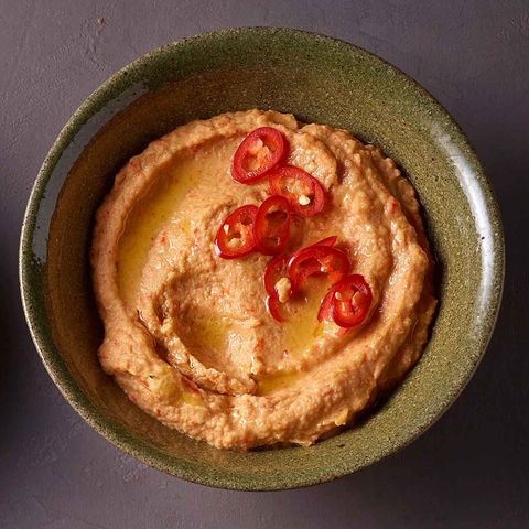 Scharfer Paprika-Hummus