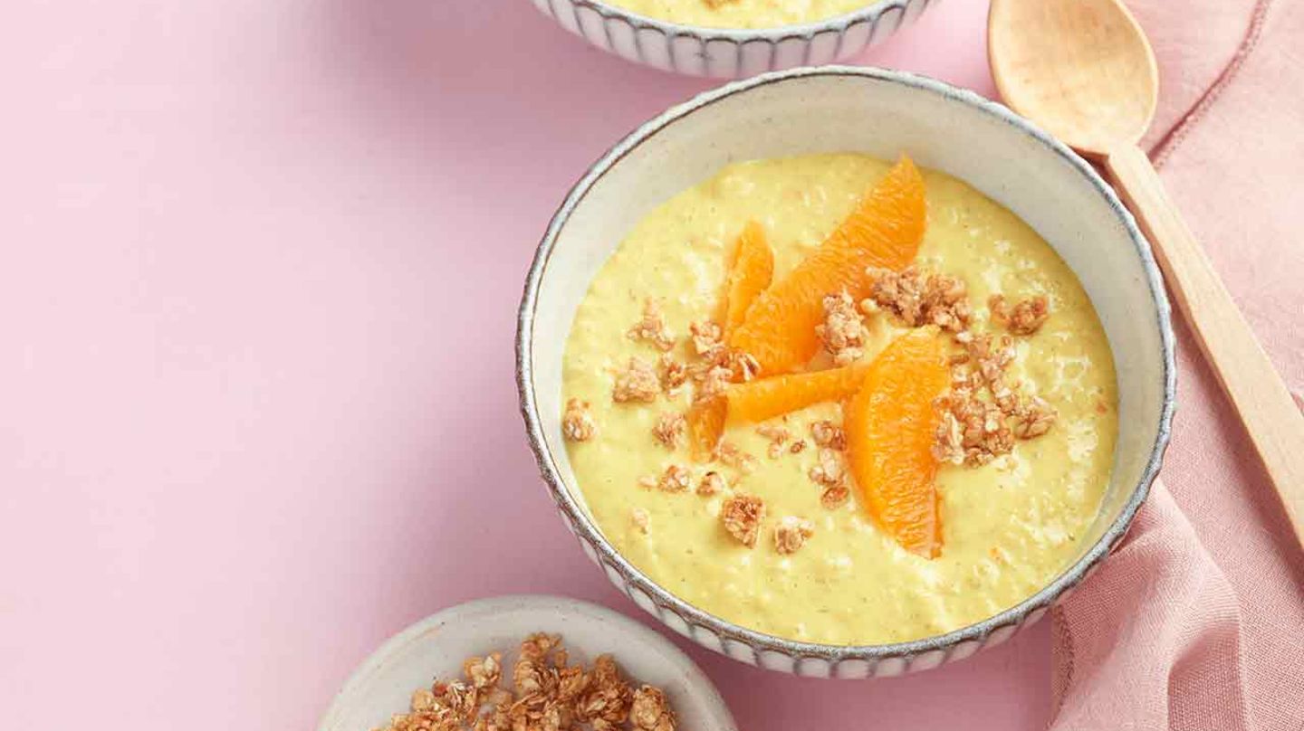 Kurkuma-Orangen-Porridge Rezept