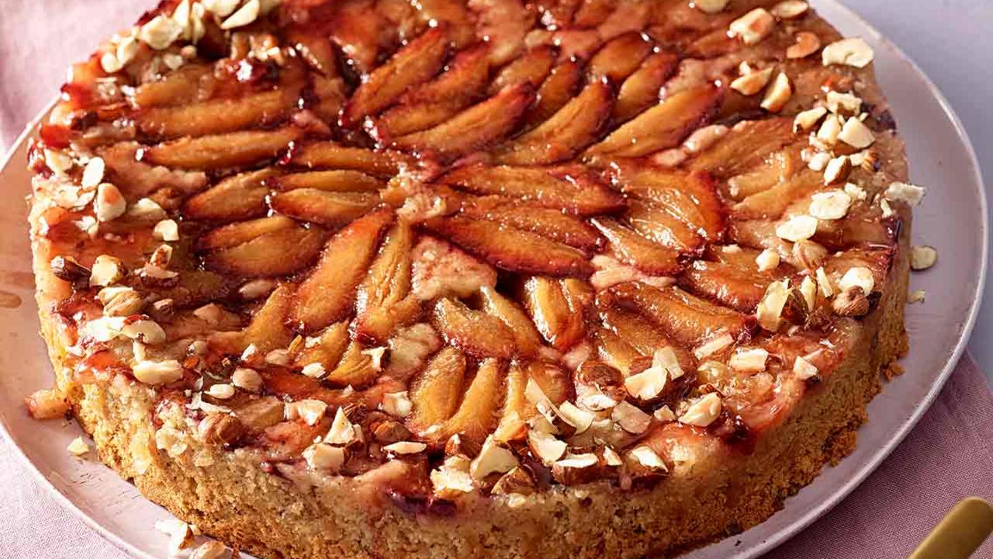 Zwetschgen-upside-down-Kuchen Rezept