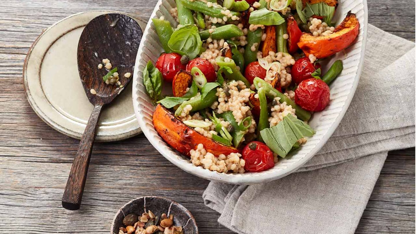 Graupensalat mit Kürbis und Basilikum Rezept - [ESSEN UND TRINKEN]