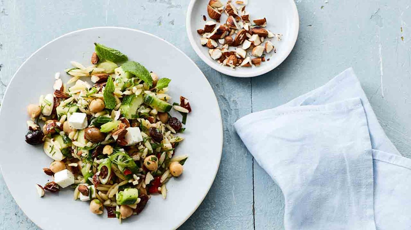 Risoni-Salat mit Zitronen-Dressing