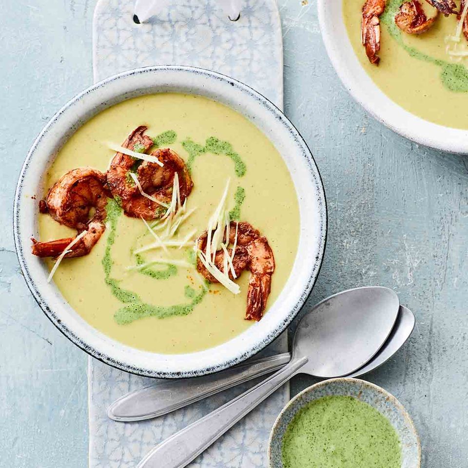 Gelbe Mungbohnen Suppe Mit Garnelen Rezept Essen Und Trinken