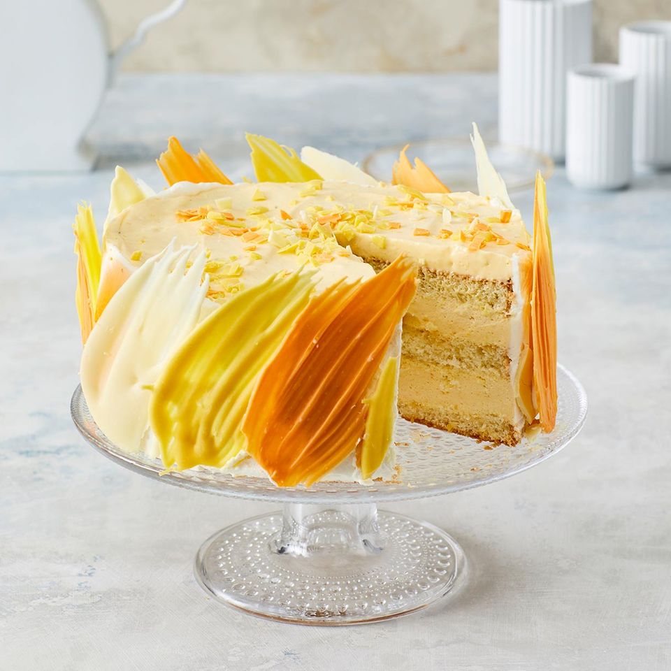 Mango Brushstroke Torte Rezept Essen Und Trinken