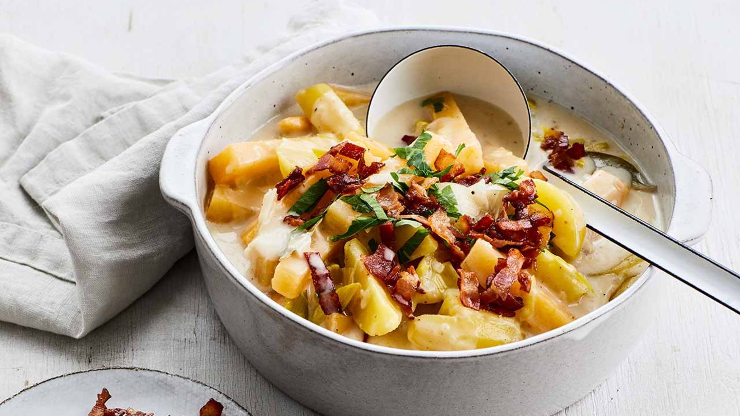 Steckrübeneintopf mit Speck: klassisch &amp; einfach - [ESSEN UND TRINKEN]