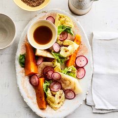 Ofengemüse mit Radicchio und Tandoori-Dressing