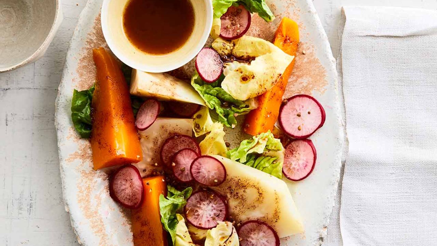 Ofengemüse mit Radicchio und Tandoori-Dressing Rezept