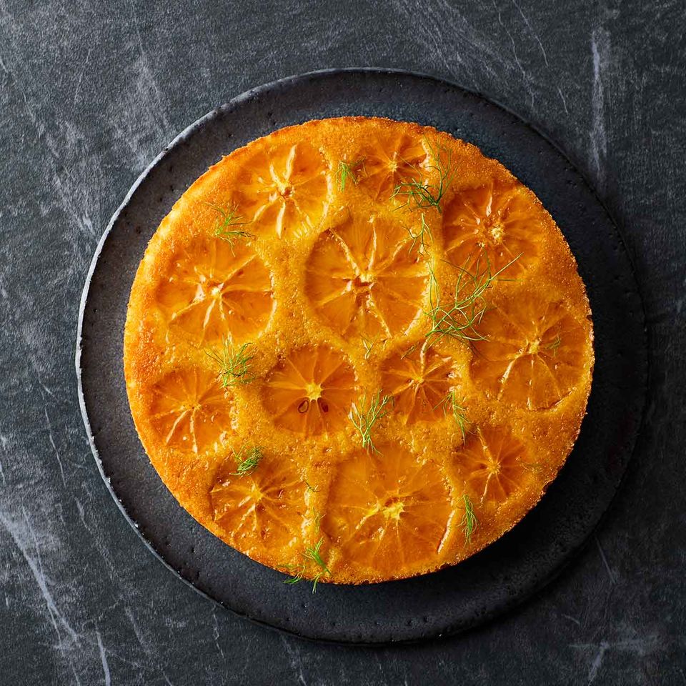 Orangen Griess Kuchen Mit Fenchel Rezept Essen Und Trinken