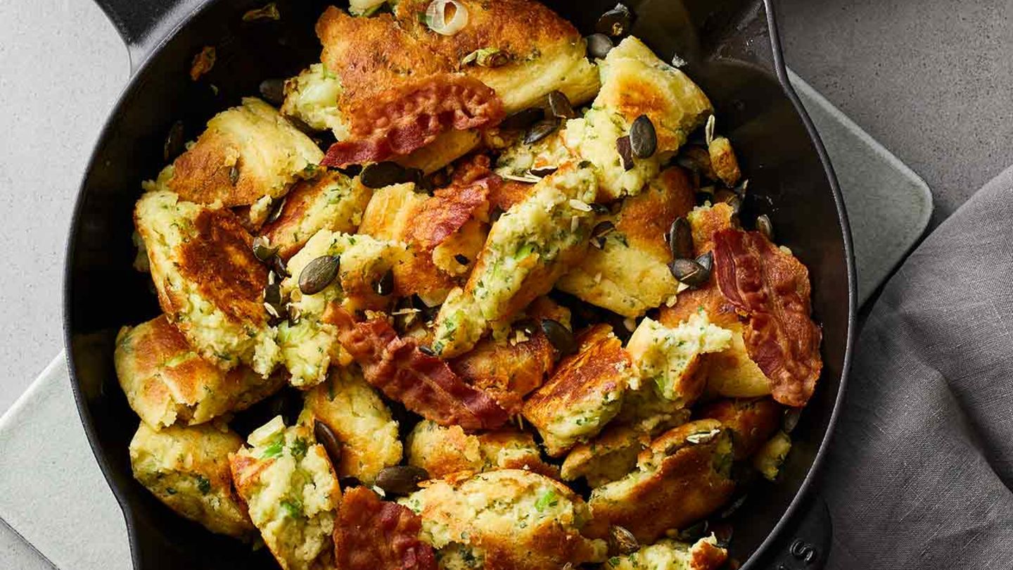 Pikanter Schmarren mit Bacon Rezept