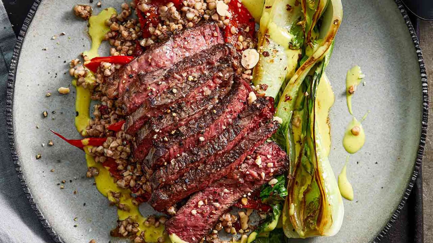 Denver Cut mit Pak choi und Currysauce Rezept
