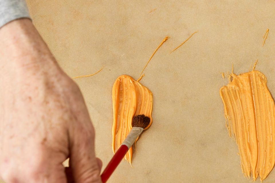 Herstellen der Brushstrokes aus Kuvertüre