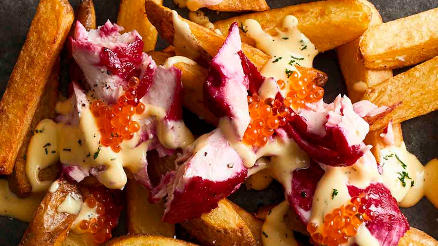 Poutine mit Rote-Bete-Lachs Rezept