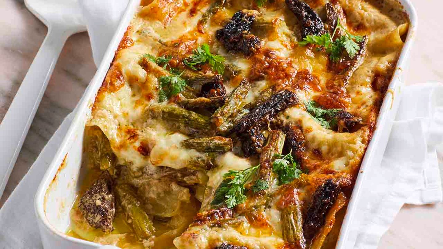 Kohlrabi-Morchel-Lasagne Rezept