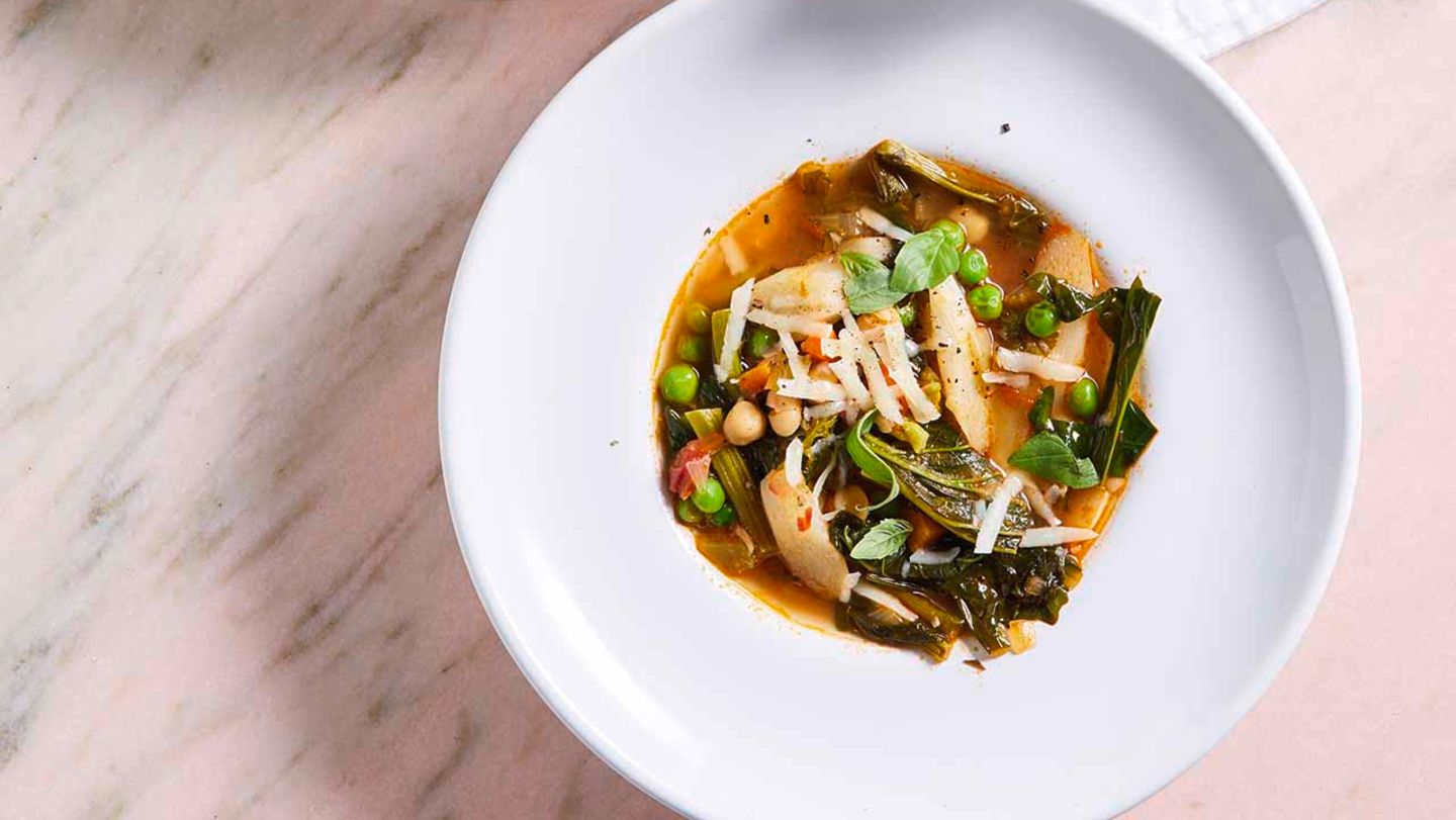 Minestrone mit Spargel Rezept