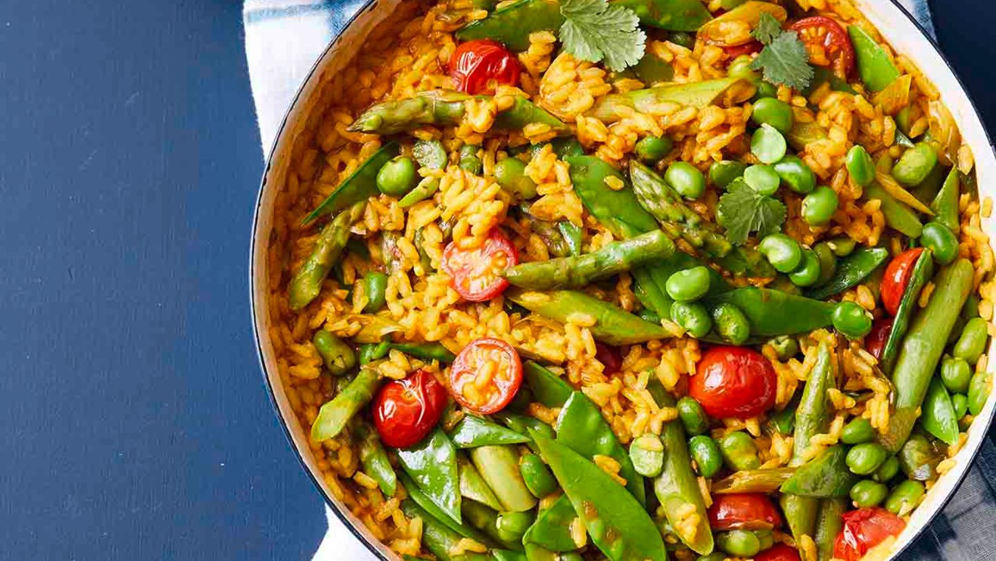 Paella vegana Rezept