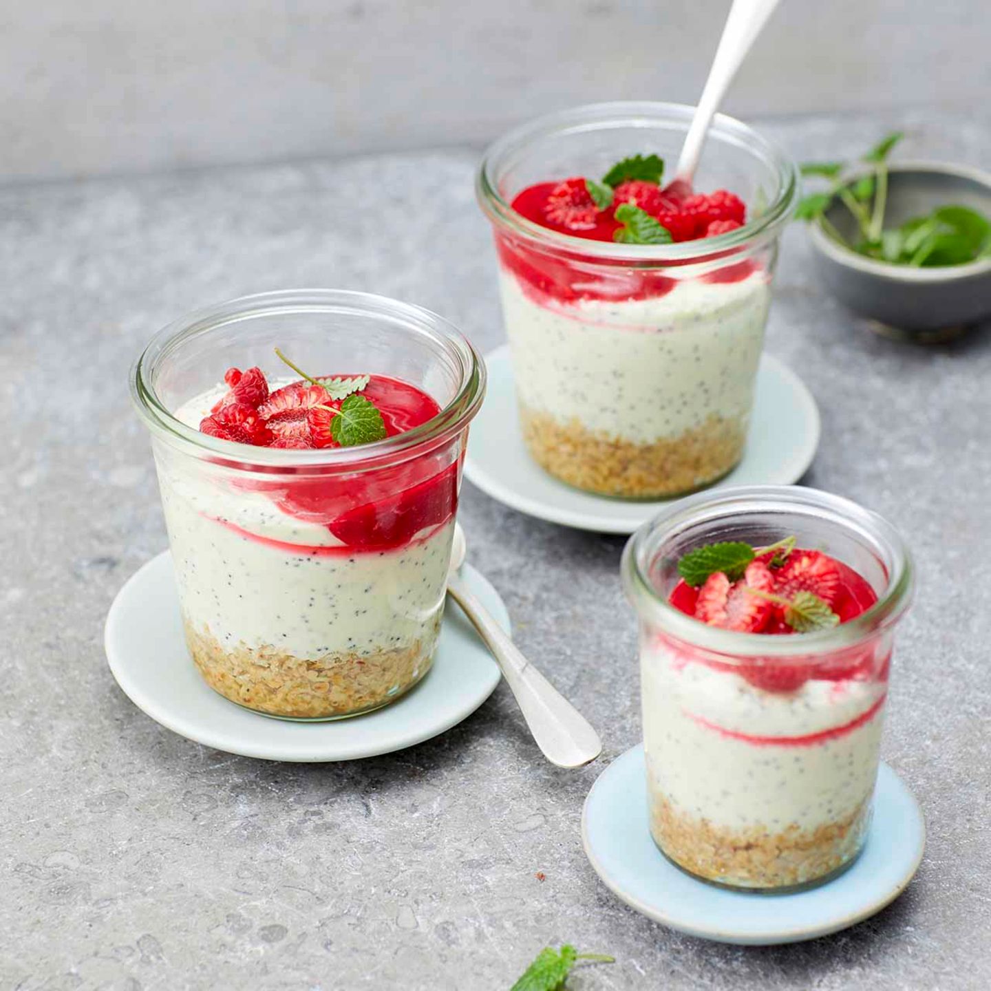 Mohn-Cheesecake