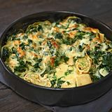 Maultaschen-Spinat-Auflauf
