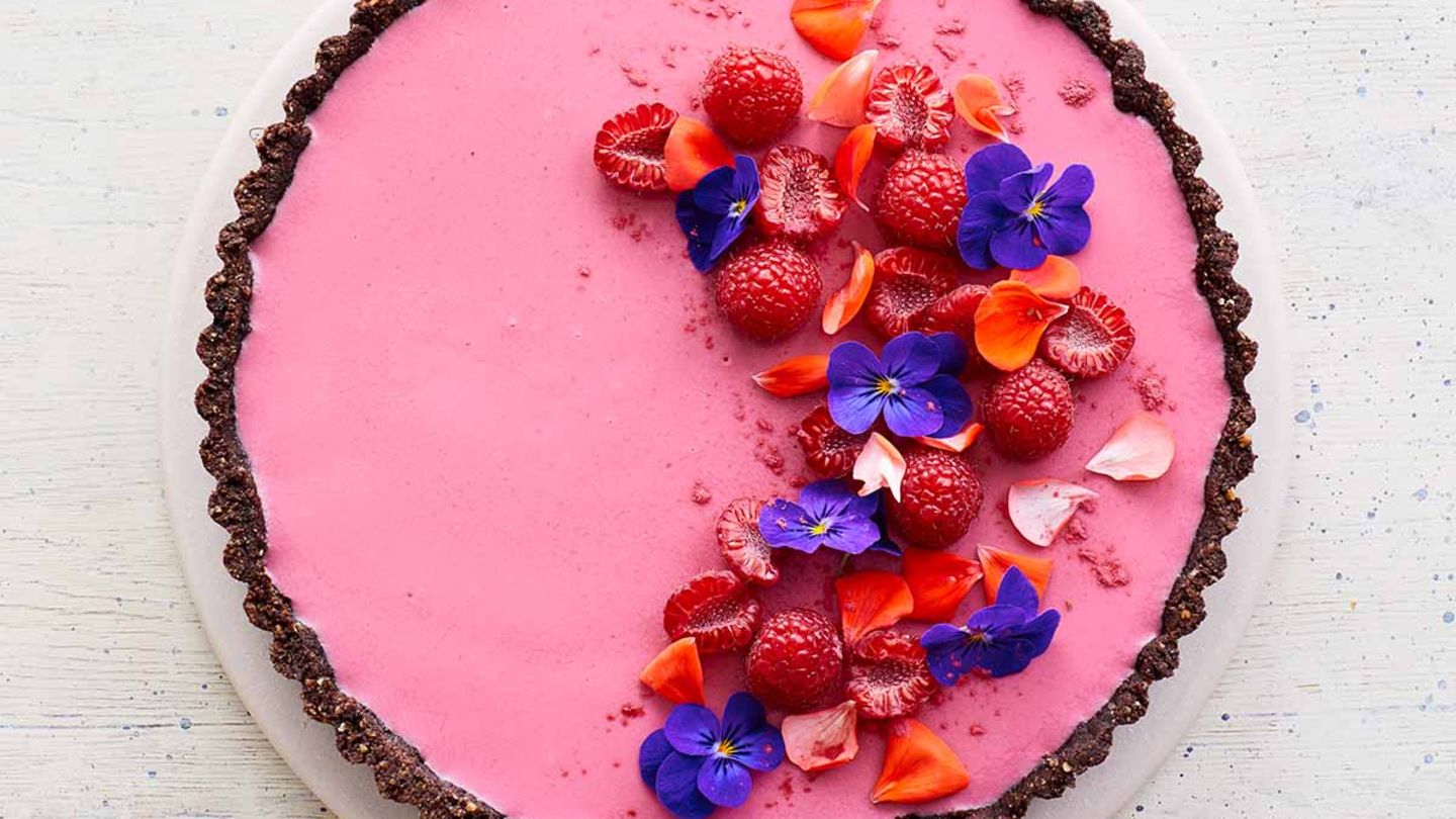 Himbeer-Panna-cotta-Tarte Rezept