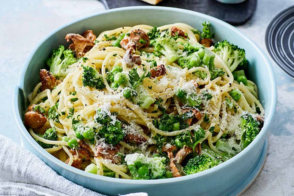 Gemüse-Parmesan-Spaghetti
