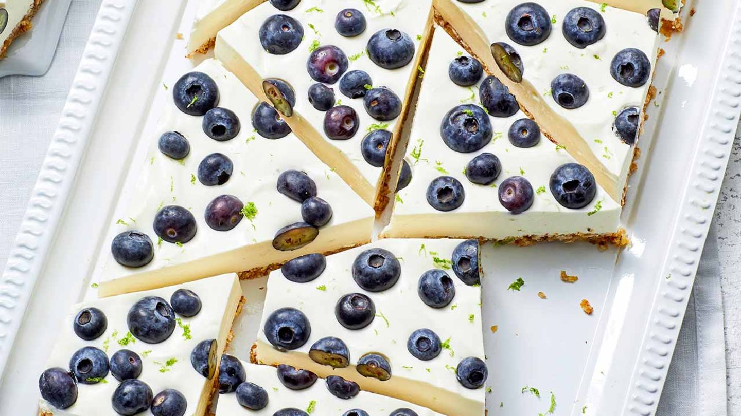 Limettenschnitten mit Heidelbeeren Rezept